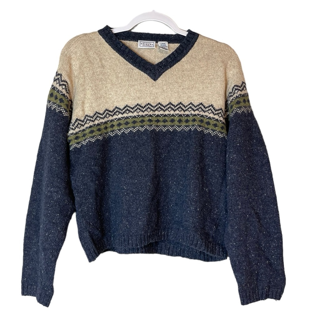Arizona Jean Company V-Neck Sweater, Women's Size Large